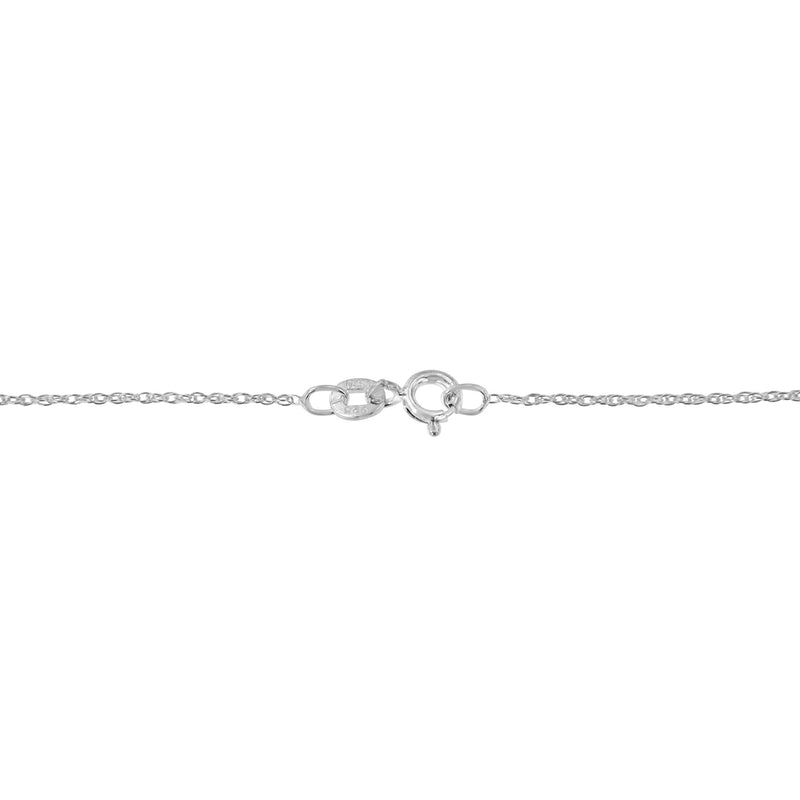 Bids.com .925 Sterling Silver 1 1/4 Cttw Round and Baguette-Cut Diamond Composite Heart 18" Pendant Necklace (I-J Color, I1-I2 Clarity) Necklaces White Smoke White.Sterling Silver / 18