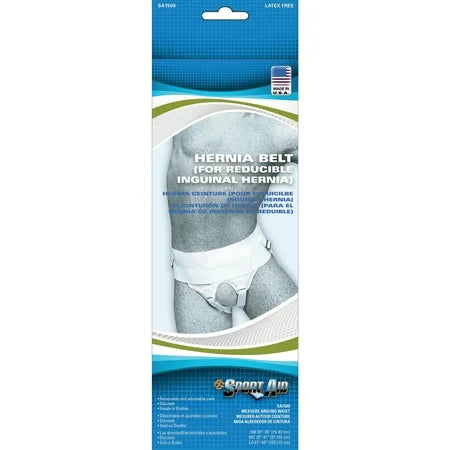 Sport Aid Sport-Aid Hernia Belt Small Supports & Braces Light Gray