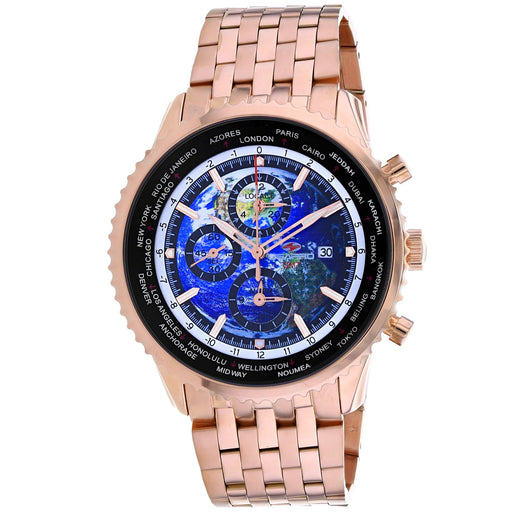Bids.com Seapro Men's Meridian World Timer GMT Watches White Smoke
