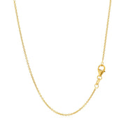 Bids.com 14k Yellow Gold Round Cable Link Chain 1.2mm Necklaces White Smoke 16 / Yellow Gold,18 / Yellow Gold,20 / Yellow Gold,One / Yellow Gold