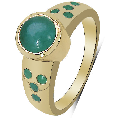 Bids.com 14K Yellow Gold Plated 1.55 Carat Genuine Emerald & White Diamond .925 Sterling Silver Ring Rings White Smoke size 8.00,size 6.00,size 7.00,size 9.00