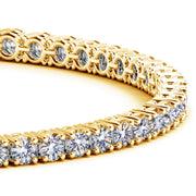 Bids.com Lab Grown Round Diamond Tennis Bracelet in 14k Yellow Gold (7 cctw F/G  VS2/SI1) Bracelets White Smoke 7 / Yellow Gold