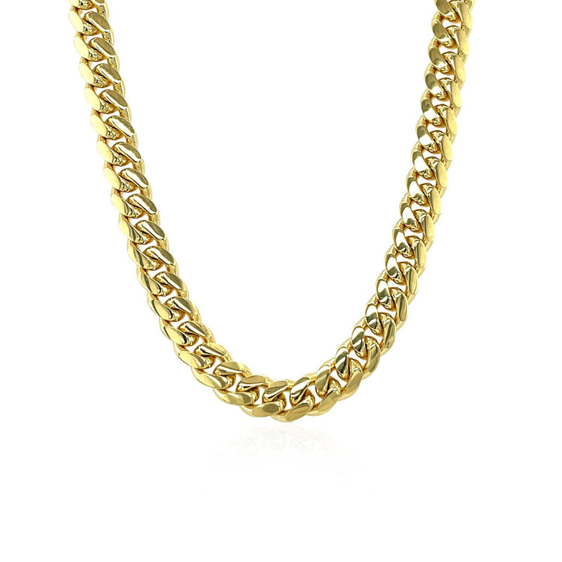 Bids.com 5.0mm 14k Yellow Gold Classic Miami Cuban Solid Chain Necklaces White Smoke 22 / Yellow Gold,24 / Yellow Gold,26 / Yellow Gold,18 / Yellow Gold,20 / Yellow Gold