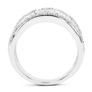 Bids.com 0.25 Carat Genuine White Diamond .925 Sterling Silver Ring Rings White Smoke size 6.00,size 7.00,size 8.00,size 9.00