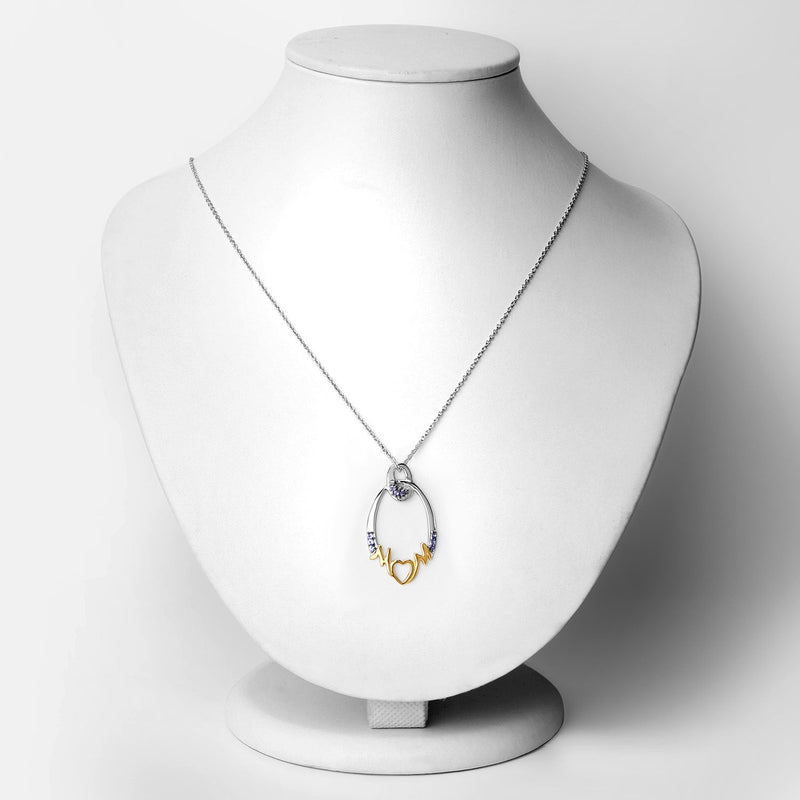 Bids.com 0.18 Carat Genuine Tanzanite .925 Sterling Silver Pendant Pendants White Smoke size 18.00