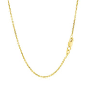 Bids.com 14k Yellow Gold Diamond Cut Cable Link Chain 1.4mm Necklaces White Smoke 16 / Yellow Gold,18 / Yellow Gold,20 / Yellow Gold,24 / Yellow Gold,One / Yellow Gold