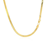 Bids.com Imperial Herringbone Chain in 10k Yellow Gold (2.80 mm) Necklaces White Smoke 16 / Yellow Gold,18 / Yellow Gold,20 / Yellow Gold