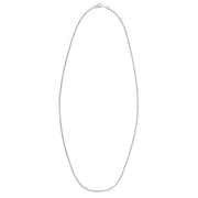 Bids.com Double Extendable Cable Chain in 14k White Gold (1.40 mm) Necklaces White Smoke 18 / White Gold