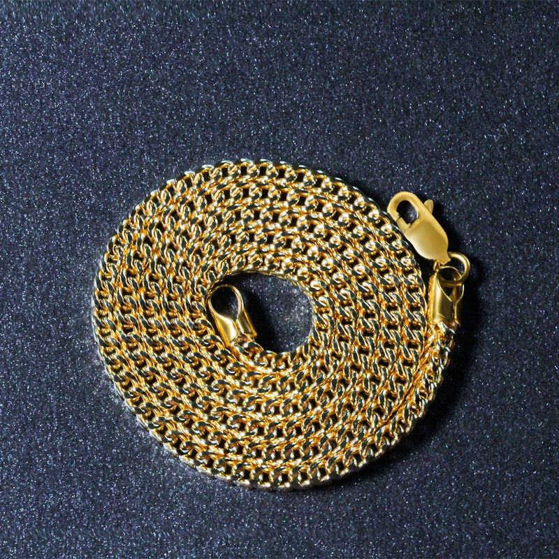 Bids.com 3.2mm 14k Yellow Gold Square Franco Chain Necklaces Dark Slate Gray 18 / Yellow Gold,20 / Yellow Gold,24 / Yellow Gold