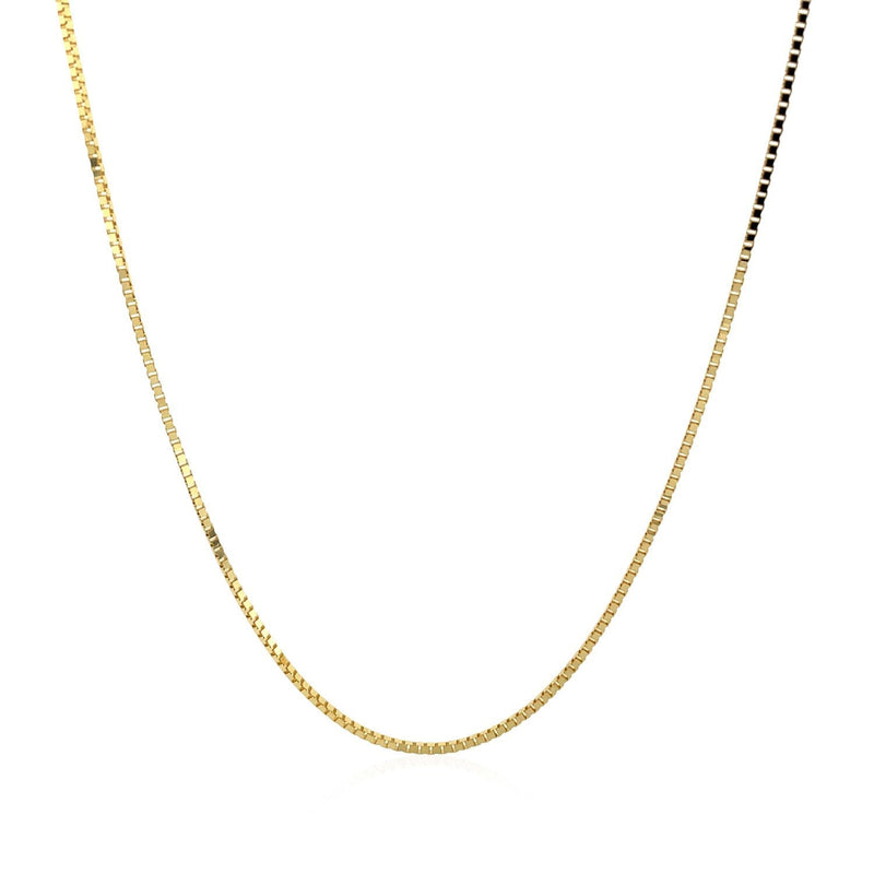 Bids.com 14k Yellow Gold Classic Box Chain 0.8mm Necklaces White Smoke 13 / Yellow Gold,16 / Yellow Gold,18 / Yellow Gold,20 / Yellow Gold,22 / Yellow Gold,24 / Yellow Gold,30 / Yellow Gold