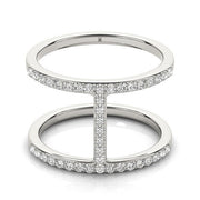 Bids.com 14k White Gold Dual Band Bridge Style Diamond Ring (3/8 cttw) Rings White Smoke 3 / White Gold,3.5 / White Gold,4 / White Gold,4.5 / White Gold,5 / White Gold,5.5 / White Gold,6 / White Gold,6.5 / White Gold,7 / White Gold,7.5 / White Gold,8 / White Gold,8.5 / White Gold,9 / White Gold
