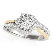 Bids.com 14k White And Yellow Gold Round Bypass Diamond Engagement Ring (1 1/2 cttw) Rings White Smoke 3 / Two-Tone Gold,3.5 / Two-Tone Gold,4 / Two-Tone Gold,4.5 / Two-Tone Gold,5 / Two-Tone Gold,5.5 / Two-Tone Gold,6 / Two-Tone Gold,6.5 / Two-Tone Gold,7 / Two-Tone Gold,7.5 / Two-Tone Gold,8 / Two-Tone Gold,8.5 / Two-Tone Gold,9 / Two-Tone Gold