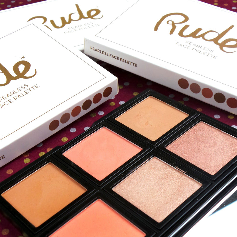 Rude Cosmetics Fearless Face Palette Face Palettes Tan Fearless