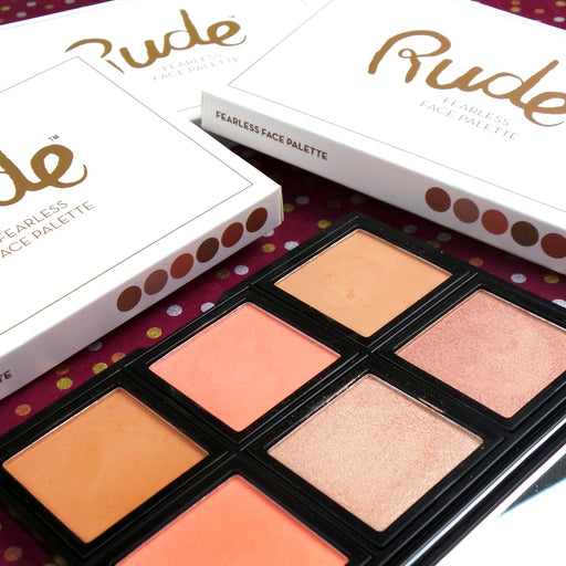 Rude Cosmetics Fearless Face Palette Face Palettes Tan Fearless