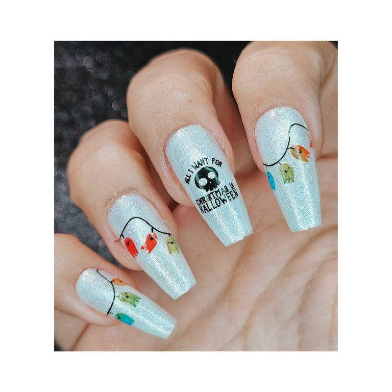 UberChic Beauty Halloween-11 Stamping Plate Dark Gray