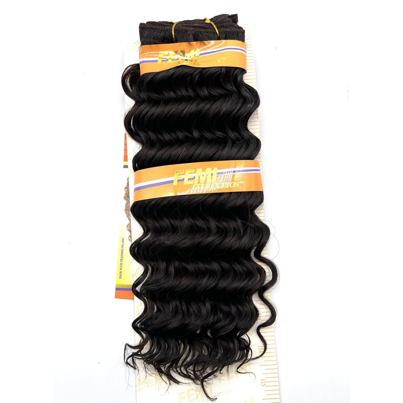 VIP Extensions Femi Collection New Deep Wave Hair Extension White Smoke 14'' / 2