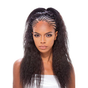 VIP Extensions Femi Collection The M Wet & Wavy Bulk, 14" Hair Extension White Smoke 4