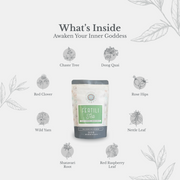 Euphoric Herbals FertiliTea Hormone Balancing Tea Herbal Tea Lavender 60 Cup Servings,30 Cup Servings