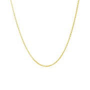 Bids.com 14k Yellow Gold Diamond Cut Rolo Chain 1.1mm Necklaces White Smoke 16 / Yellow Gold,18 / Yellow Gold,20 / Yellow Gold
