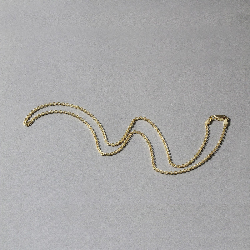 Bids.com 14k Yellow Gold Forsantina Lite Cable Link Chain 1.9mm Necklaces Dark Gray 16 / Yellow Gold,18 / Yellow Gold,20 / Yellow Gold