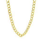 Bids.com 6.1mm 10k Yellow Gold Curb Chain Necklaces White Smoke 20 / Yellow Gold,22 / Yellow Gold,24 / Yellow Gold
