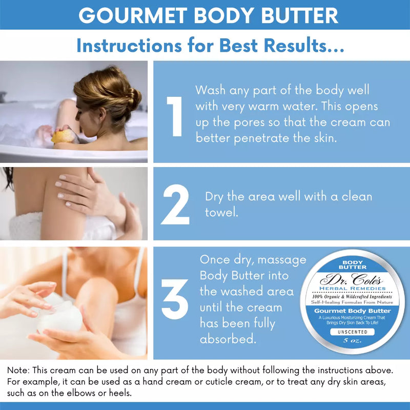 COLEHERBALS LLC Fresh Face Cream and Dr. Cole's Body Butter Bundle Herbal Cornflower Blue
