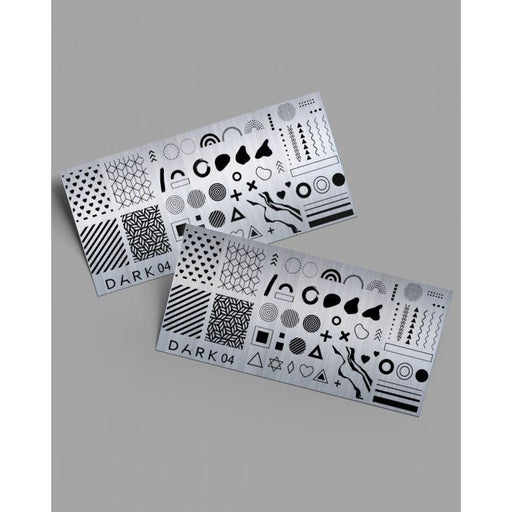 nbmsupply DARK 04 STAMPING PLATE  Article : DARK04 Dark Gray
