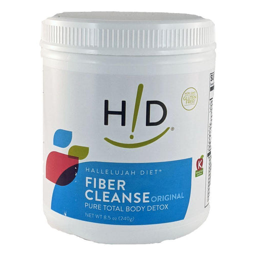 Hallelujah Diet Fiber Cleanse Powder - Natural Colon Cleanse - (Original, 8 oz) Fiber and Detox Light Gray