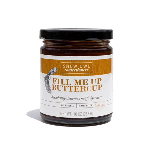 Snow Owl Confectioners Fill Me Up Buttercup Fudge Sauce White Smoke