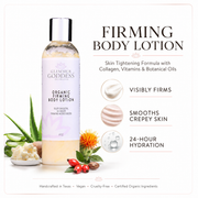 Glimmer Goddess® Organic Skin Care Organic Firming Body Lotion – Skin Tightening Formula Lotions & Creams White Smoke Lightly Scented – soft essential oil scent,Unscented – great for extra-sensitive skin