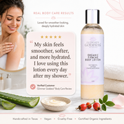 Glimmer Goddess® Organic Skin Care Organic Firming Body Lotion – Skin Tightening Formula Lotions & Creams White Smoke Lightly Scented – soft essential oil scent,Unscented – great for extra-sensitive skin