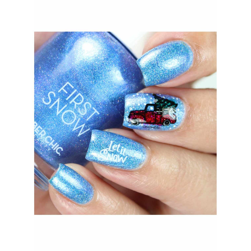 UberChic Beauty Jingle All The Way, (Christmas-05) Stamping Plate Gray