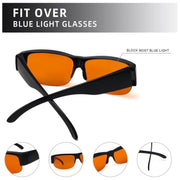 eyekeeper.com Fitover Glasses Blue Light Blocking Half-rim Computer Eyeglasses DSXM1803-A Eyeglasses Sienna Black / without magnification,Black Red / without magnification,Tortoise / without magnification