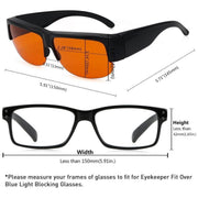 eyekeeper.com Fitover Glasses Blue Light Blocking Half-rim Computer Eyeglasses DSXM1803-A Eyeglasses Dark Slate Gray Black / without magnification,Black Red / without magnification,Tortoise / without magnification