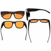 eyekeeper.com Fitover Glasses Blue Light Blocking Eyeglasses DSXM1802 Eyeglasses White Smoke Black / without magnification,Black Red / without magnification,Tortoise / without magnification