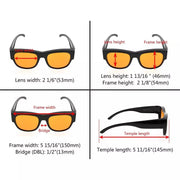 eyekeeper.com Fitover Glasses Blue Light Blocking Eyeglasses DSXM1802 Eyeglasses White Smoke Black / without magnification,Black Red / without magnification,Tortoise / without magnification