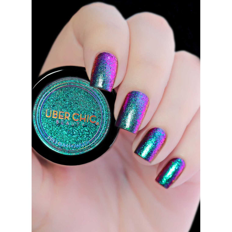 UberChic Beauty Chameleon Flakes: Dragonfly Powder Gray