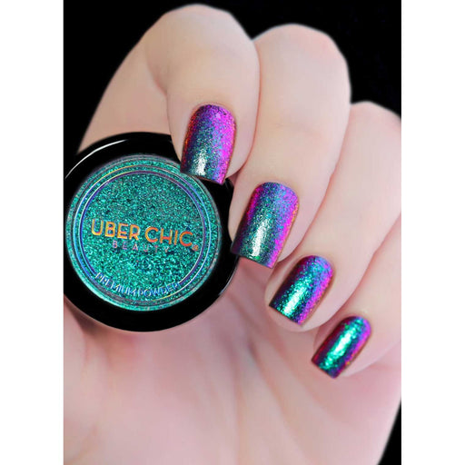 UberChic Beauty Chameleon Flakes: Dragonfly Powder Gray