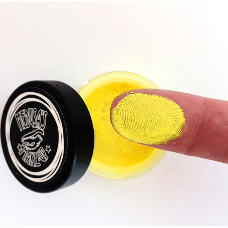 Medusa's Makeup UV Neon Pigment Makeup - Fluorescent Yellow Black