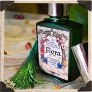WhiteWitchParlour.com FLORA Body Spray. 1oz. Springtime Feminine Energy Healing Blend aromatherapy, perfume, oils Black