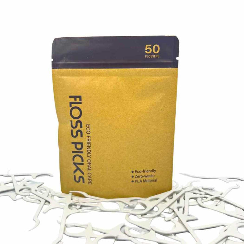 Shave Essentials Floss Picks Dental Floss White Smoke