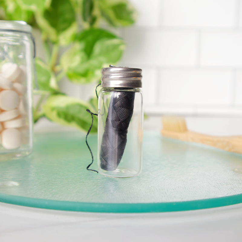 Love of Earth Co. Floss + Glass Case White Smoke Floss + Glass Case,Just the Floss (refill)