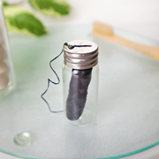 Love of Earth Co. Floss + Glass Case Gray Floss + Glass Case,Just the Floss (refill)