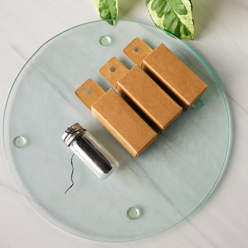 Love of Earth Co. Floss + Glass Case Gray Floss + Glass Case,Just the Floss (refill)