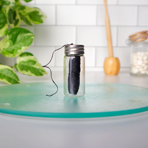 Love of Earth Co. Floss + Glass Case Gray Floss + Glass Case,Just the Floss (refill)