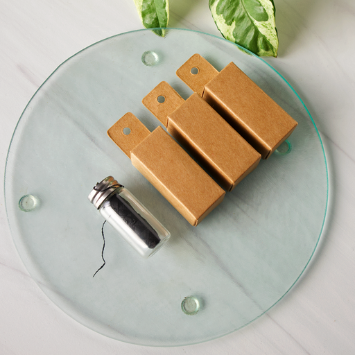 Love of Earth Co. Floss + Glass Case Gray Floss + Glass Case,Just the Floss (refill)