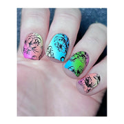 UberChic Beauty Flourishing Paradise Stamping Plate Gray