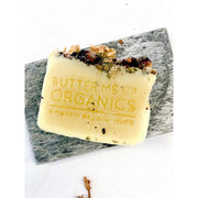 Butter Me Up Organics Flower Garden Soap / Organic Soap / Vegan Soap / Handmade Soap / Cold Process Soap Soap, Gifts Light Gray Flower Garden Soap,Flower Garden Soap + Stained Wood Bamboo Soap Dish