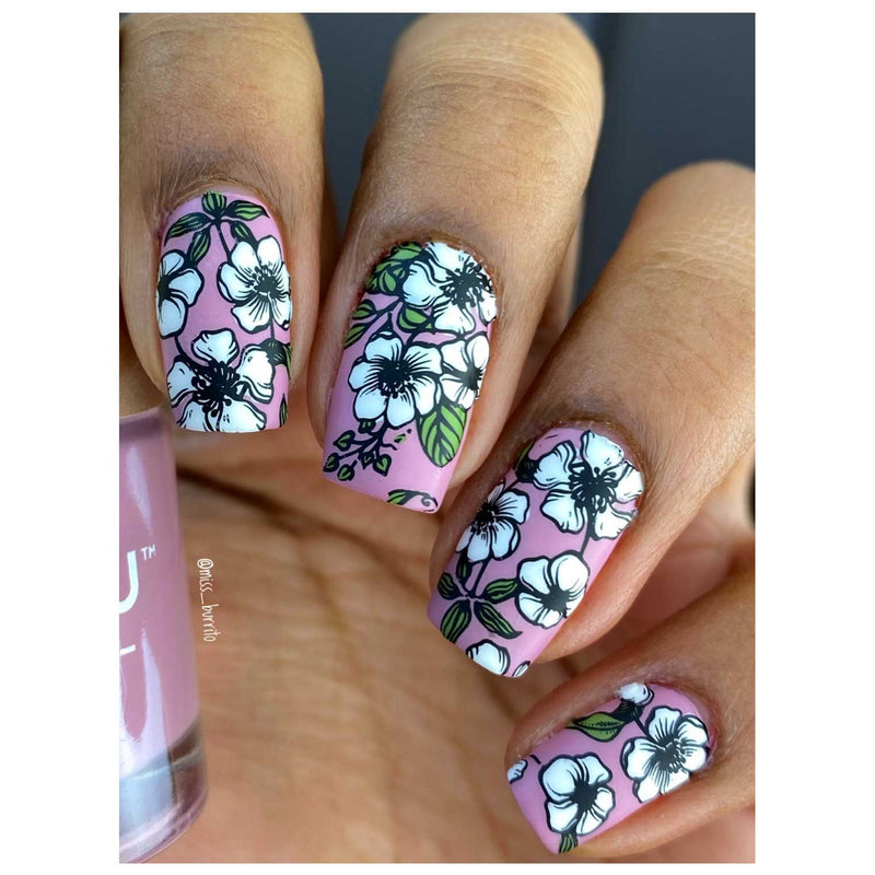 UberChic Beauty Elegant Whimsy Stamping Plate Rosy Brown