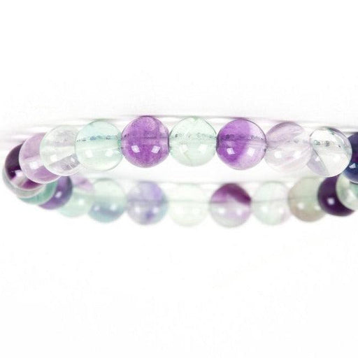 ZAQ Skin & Body Fluorite Bracelet - Clears and Carifies Light Gray 6mm,8mm,10mm